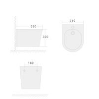 Биде BOHEME Avva new 973-W-BIDET подвесной белый глянец — 2