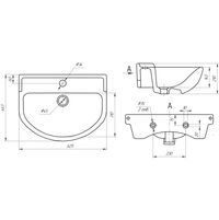 Раковина Универсал Амур 60 см / БП-Д000000453 — 3