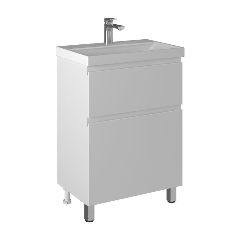 Тумба с раковиной BRIZ Элен 60 + Олли / 250 03-08060-22 00 БЕЛ+ОЛ-60