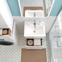 Тумба с раковиной BRIZ Мальта 50 + Фостер / 365 03-18050-06 00 БЕЛ+4630055557578 — 4