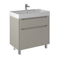 Тумба с раковиной BRIZ Мастер 80 + Вилис / 367 03-08080-17 00 БЕЖ+4610119205126 бежевый (глянец) — 1