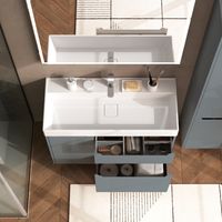 Тумба с раковиной BRIZ Мастер 100 + Вилис / 367 03-10100-17 00 СЕР+4610119205164 светло-серый (глянец) — 5