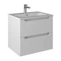 Тумба с раковиной BRIZ Страйп 60 + Флай / 368 03-18060-23 00 БЕЛ+ФЛ-60 — 1