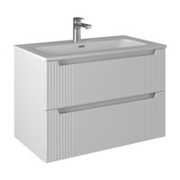 Тумба с раковиной BRIZ Страйп 80 + Флай / 368 03-18080-23 00 БЕЛ+ФЛ-80 — 1