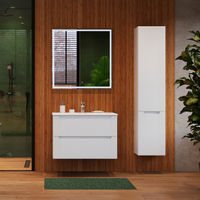 Тумба с раковиной BRIZ Страйп 80 + Флай / 368 03-18080-23 00 БЕЛ+ФЛ-80 — 3