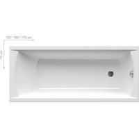 Акриловая ванна Ravak Classic C531000000 160×70 N белая — 1