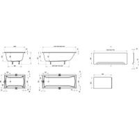 Акриловая ванна Ravak Classic C541000000 170×70 N белая — 7