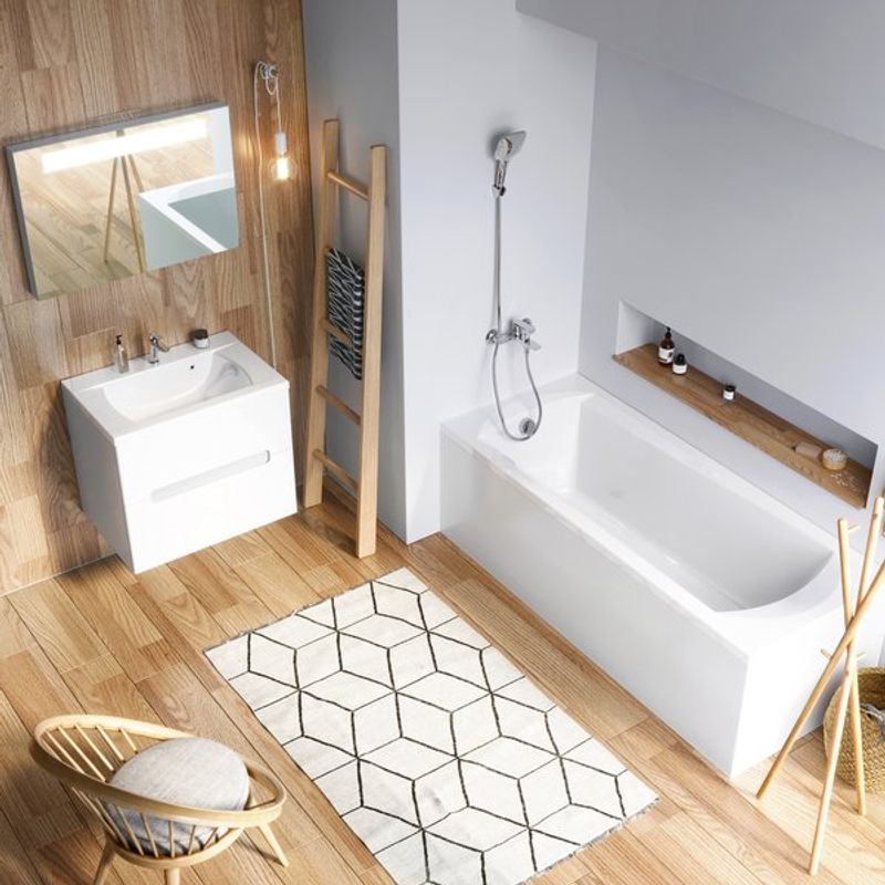 Акриловая ванна Ravak Domino C631000000 170х75 белая