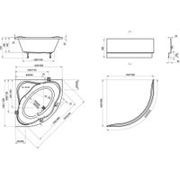 Акриловая ванна Ravak New Day C651000000 140×140 белая — 6