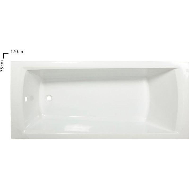 Акриловая ванна Ravak Domino Plus C651R00000 180х80 белая