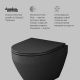 Унитаз подвесной AM.PM Spirit V2.0 C701700MBSC черный мат.