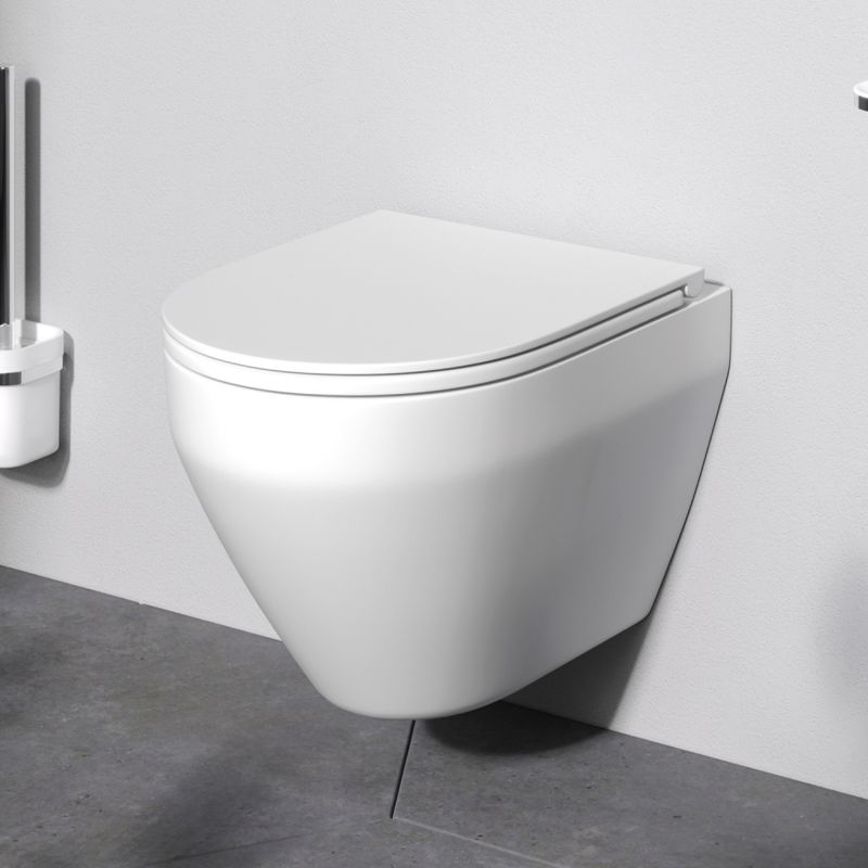 Подвесной унитаз AM.PM Spirit V2.0 FlashClean C701700SC с сиденьем микролифт