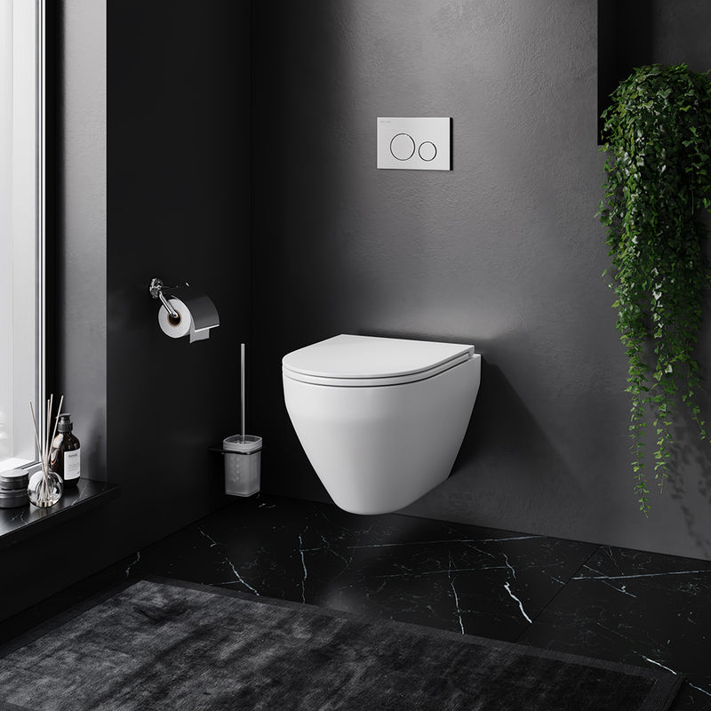 Подвесной унитаз AM.PM Spirit V2.0 FlashClean C701700WH без сиденья