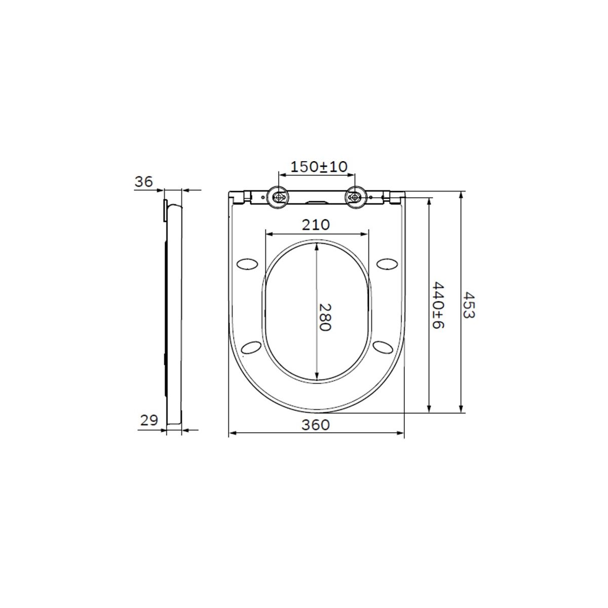 Сиденье для унитаза AM.PM Spirit V2.0 C707858WH c микролифтом, быстросъемное