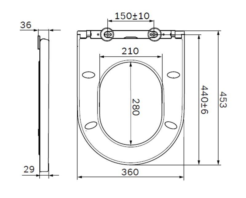 Сиденье для унитаза AM.PM Spirit V2.0 C707858WH c микролифтом, быстросъемное