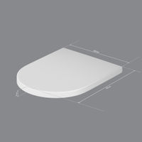 Сиденье для унитаза AM.PM Spirit V2.0 C707858WH быстросъемное c микролифтом — 2