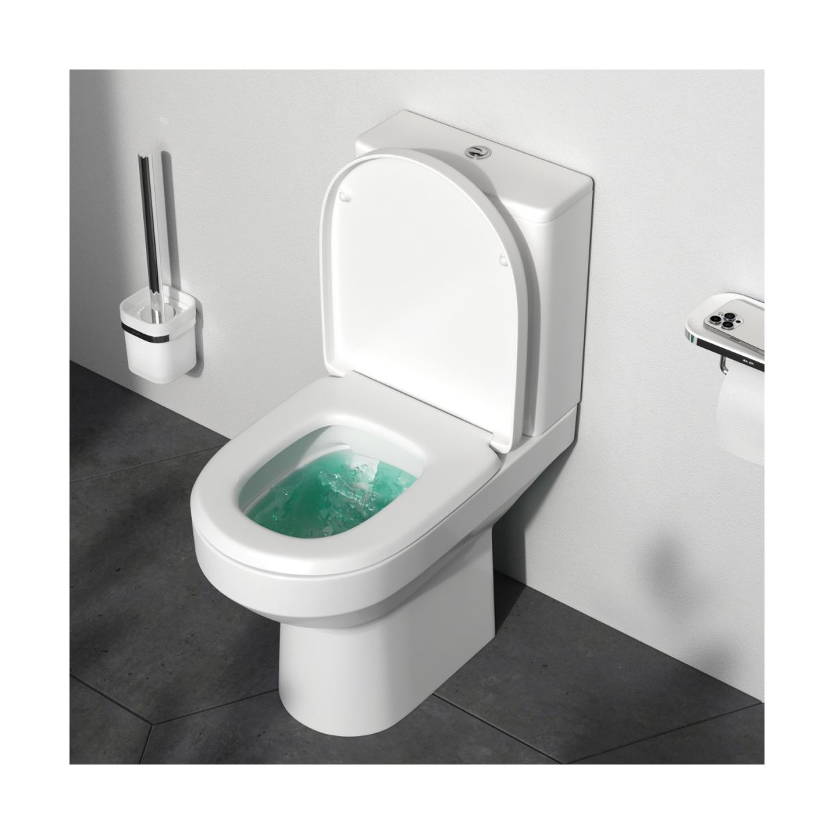 C708600WH Spirit V2.0 унитаз-компакт FlashClean без сиденья