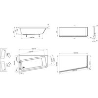 Акриловая ванна Ravak 10° C821000000 170×100 R — 11