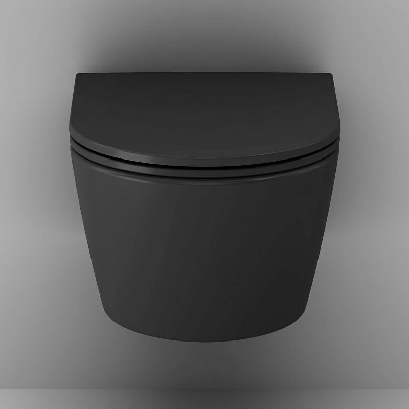 Унитаз подвесной AM.PM Func C8F1700MBSC 49 см., черный мат.