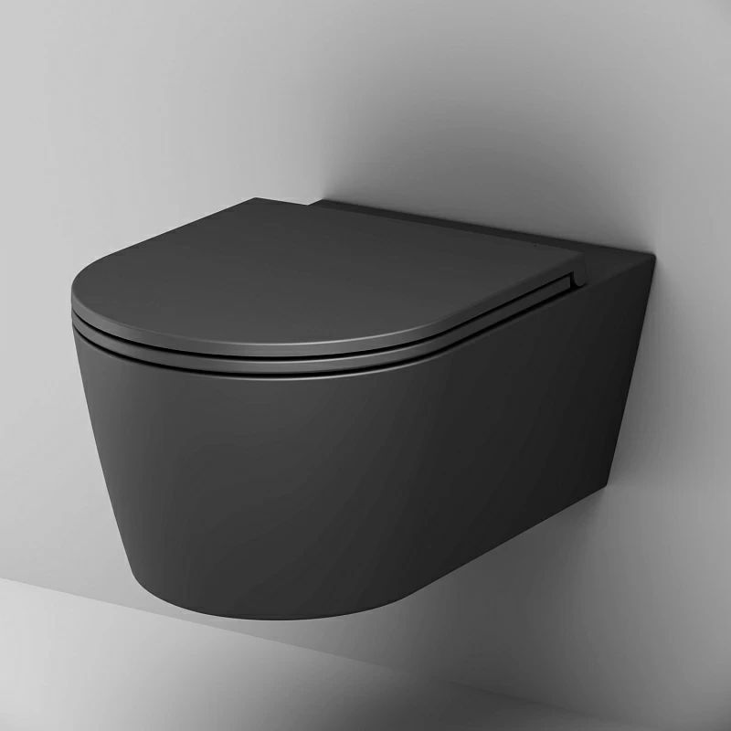 Унитаз подвесной AM.PM Func C8F1701MBSC 54 см., черный мат.