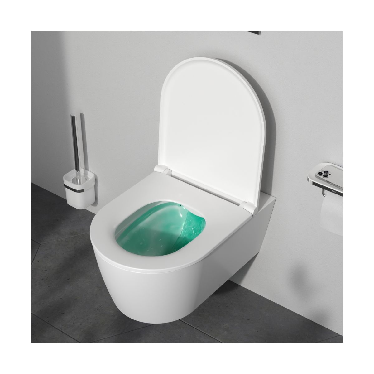 C8F1701SC Func подвесной унитаз 54 см FlashClean с сиденьем микролифт