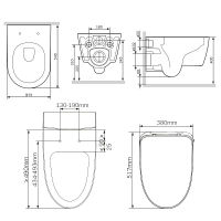 Умный унитаз AM.PM Func C8F1702SC с интегрированным электронным биде — 13