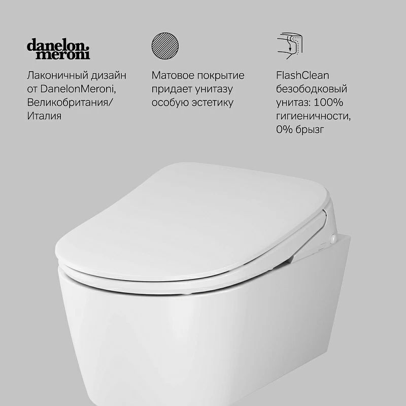 Умный унитаз AM.PM Func C8F1702SC с интегрированным электронным биде