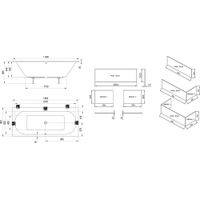 Акриловая ванна Ravak City Slim C921300000 180х80 белая — 8