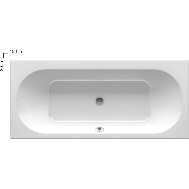 Акриловая ванна Ravak City Slim C921300000 180х80 белая