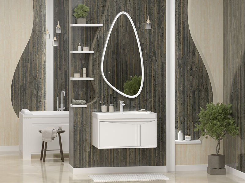 CASCADE - 80 Тумба подвесная с 1 ящ., белая матовая эмаль