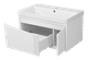 CASCADE - 80 Тумба подвесная с 1 ящ., белая матовая эмаль