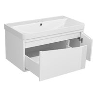 Тумба под раковину Brevita Cascade 90 подвесная / CAS-09090-011Я белая — 6