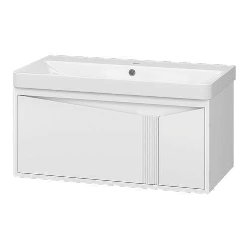 Тумба под раковину Brevita Cascade 90 подвесная / CAS-09090-011Я белая