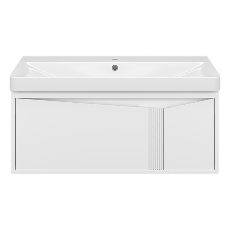 Тумба под раковину Brevita Cascade 100 подвесная с 2 ящ. /CAS-09100-011Я белая матовая эмаль