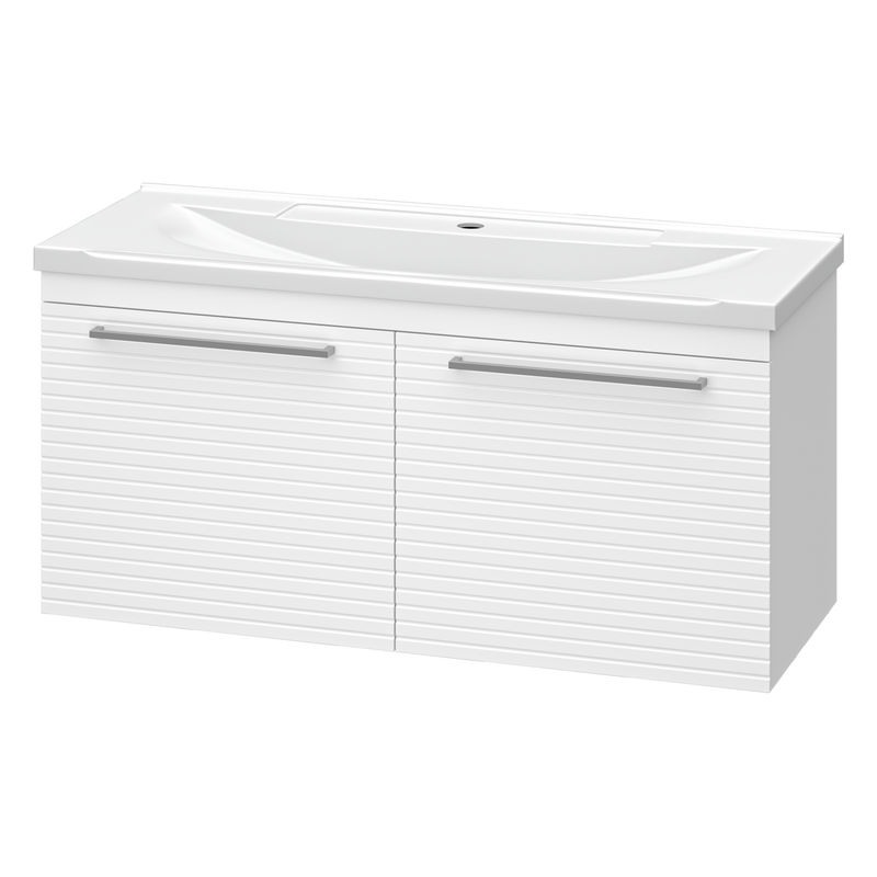 Тумба под раковину Brevita Catania 100 подвесная / CAT-01100-074П белая эмаль