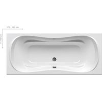 Акриловая ванна Ravak Campanula II CB21000000 180×80 белая — 1