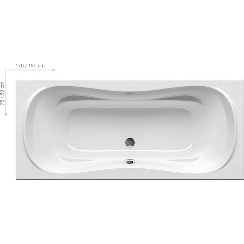 Акриловая ванна Ravak Campanula II CB21000000 180×80 белая