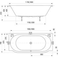 Акриловая ванна Ravak Arc CE51000000 180x75 белая — 7