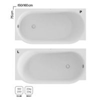 Акриловая ванна Ravak Arc CE81000000 160x75 L белая — 6