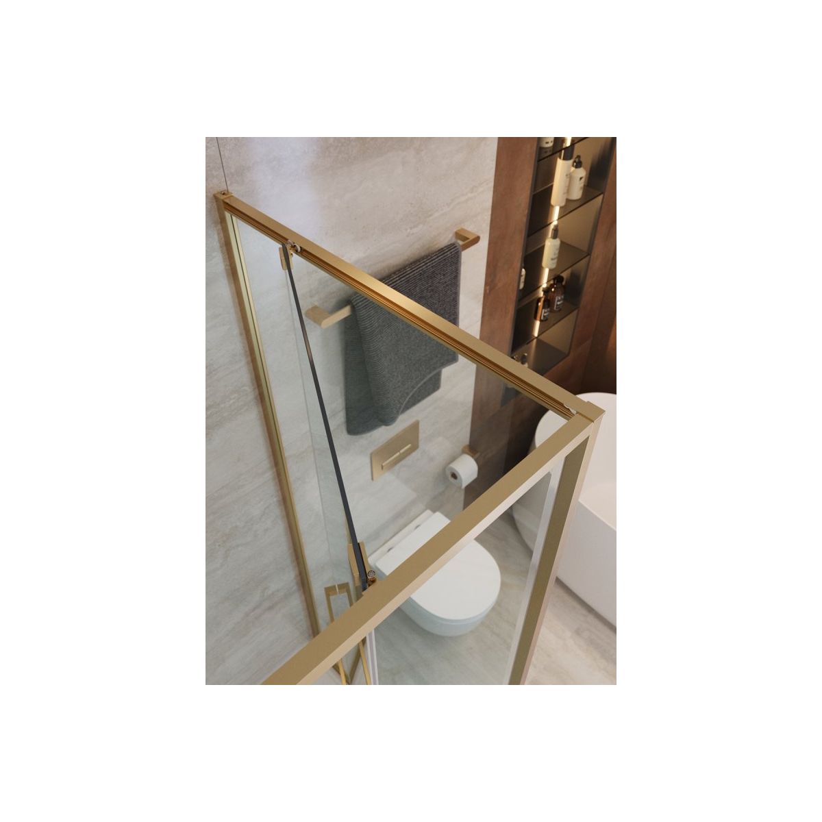 Душевой уголок CEZARES LUX-A-FS-1-90-C-BORO