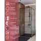 Душевой уголок CEZARES LUX-AH-FS-1-90/100-C-GM