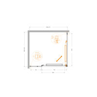 Душевой уголок CEZARES LUX-AH-FS-11-110/100-C-CR — 2