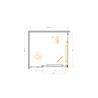 Душевой уголок CEZARES LUX-AH-FS-11-110/100-C-CR — 5