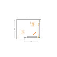 Душевой уголок CEZARES LUX-AH-FS-11-110/90-C-CR — 5