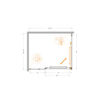 Душевой уголок CEZARES LUX-AH-FS-11-120/100-C-CR — 5