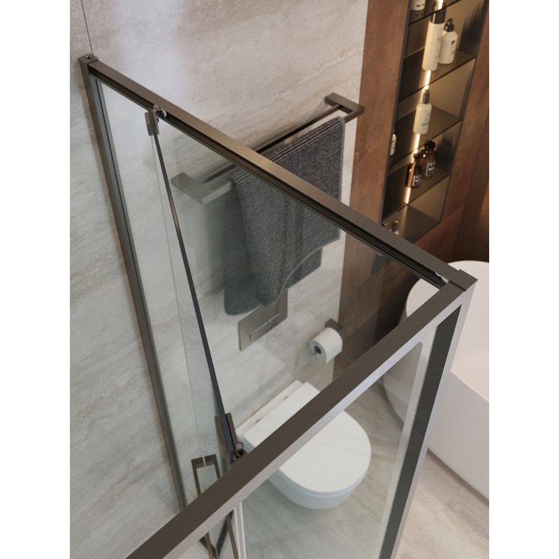 Душевой уголок CEZARES LUX-AH-FS-11-120/100-C-GM