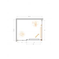 Душевой уголок CEZARES LUX-AH-FS-11-120/100-C-GM — 6