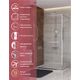 Душевой уголок CEZARES LUX-AH-FS-11-120/80-C-CR
