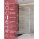 Душевой уголок CEZARES LUX-AH-FS-11-130/80-C-CR