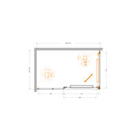Душевой уголок CEZARES LUX-AH-FS-11-130/80-C-CR — 4